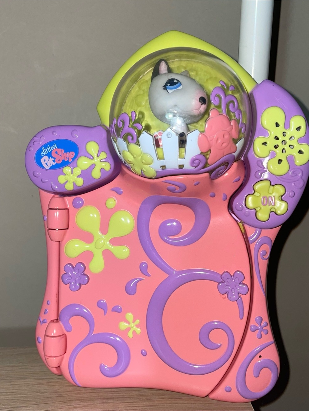 Littlest Pet Shop Paws Off Electronic Diary Journal w dog figure VTG 2006